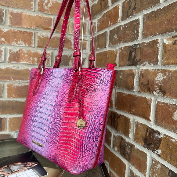 NWT Brahmin Handbag Medium Misha Tote Jazzynova Ombre Melbourne - Picture 5 of 13